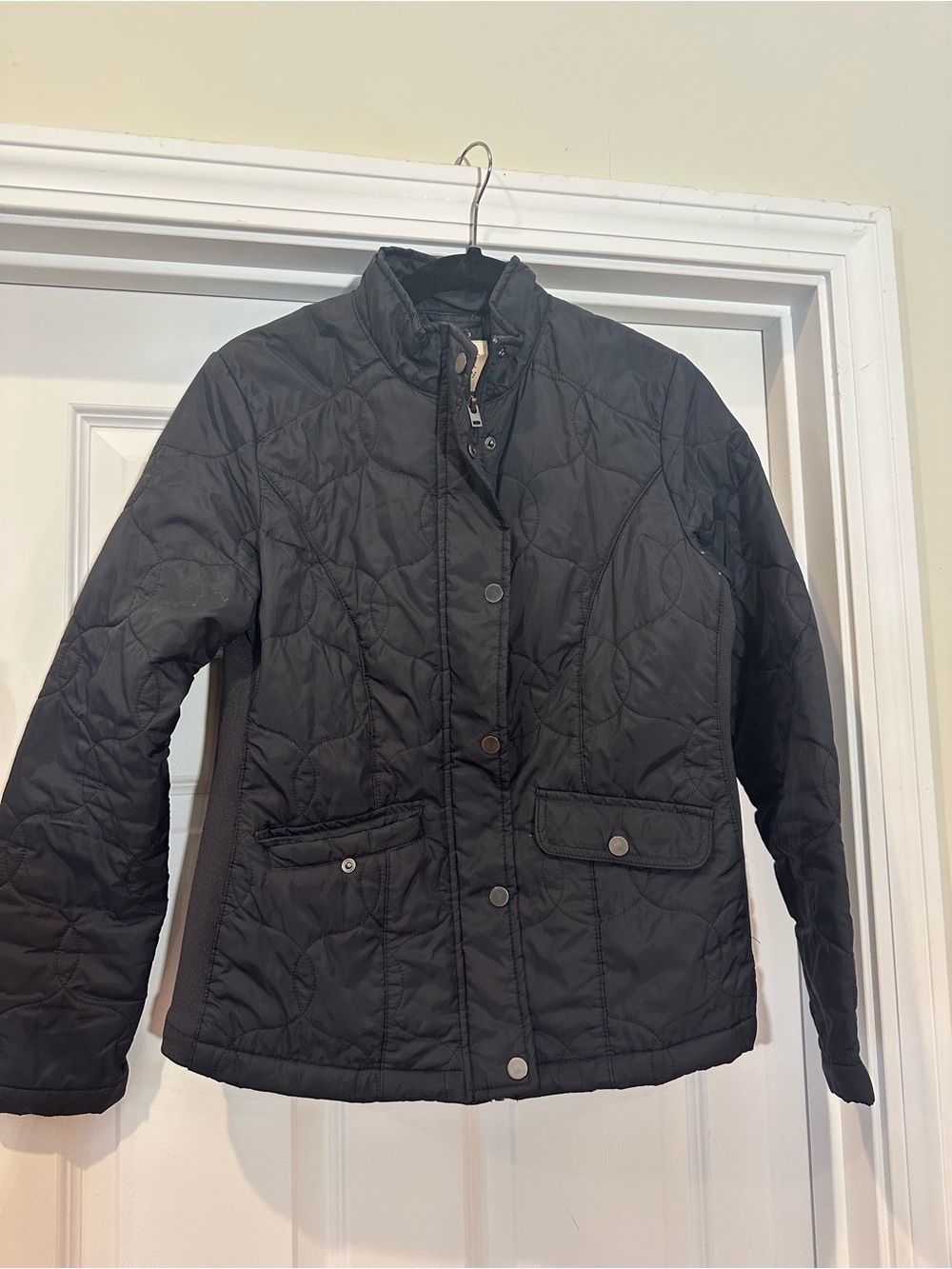 Women's Quilted Black Lightweight Jacket - A New Day small